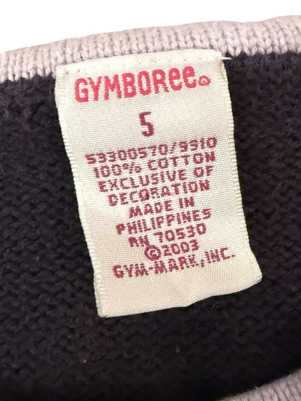 Vintage 2003 Gymboree Dog Scooter Embroidered Floral Cotton Knit Sweater 5 Y2K
